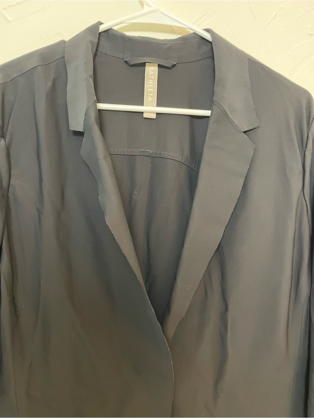 Athleta Sporty Women's Blazer Jacket | Minimalist Athleisure | Black Size 16 - Picture 3 of 11